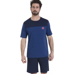 Athena Pyjama court rayures L'ESCALE-Homme Pyjamas