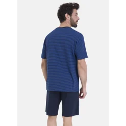 Athena Pyjama court rayures L'ESCALE-Homme Pyjamas