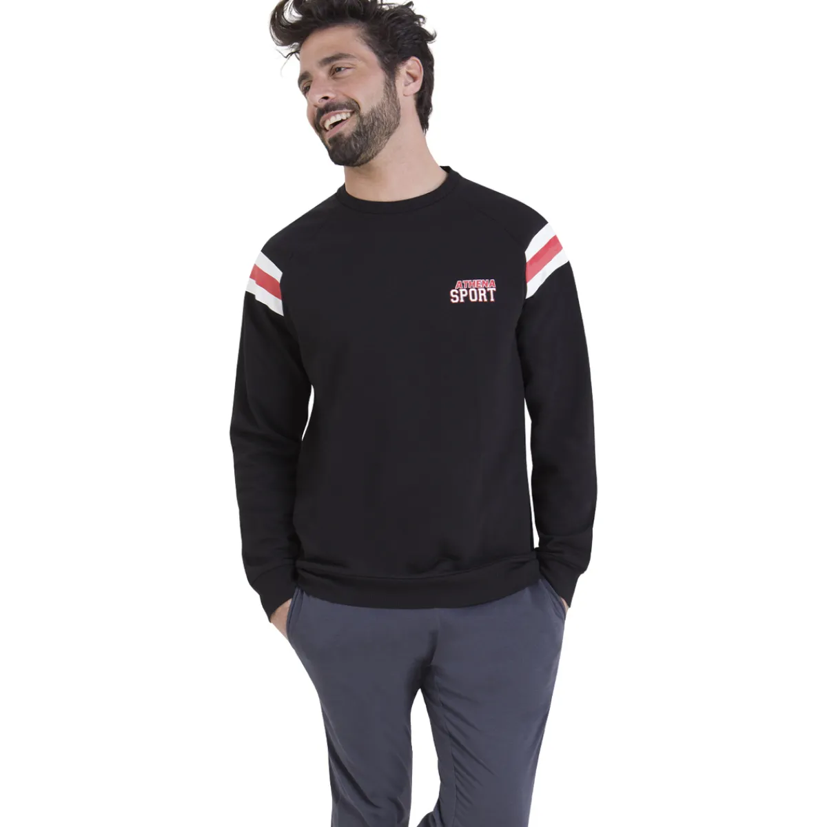 Athena Pyjama long MOLLETON-Homme Pyjamas