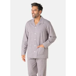 Eminence Pyjama long ouvert POPELINE-Homme Pyjamas
