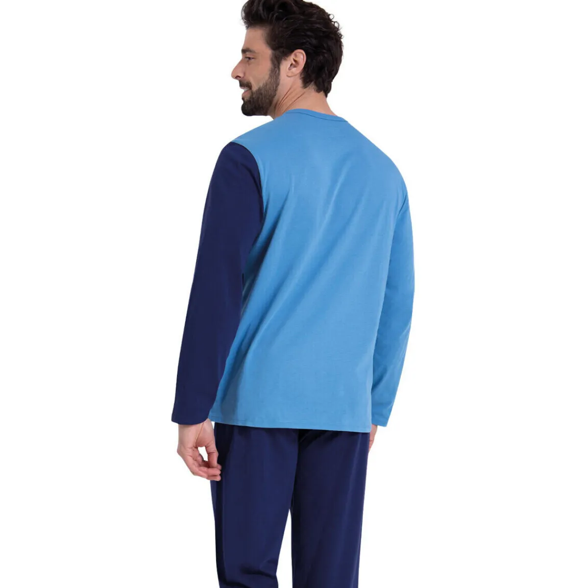 Athena Pyjama long col rond ECOPACK-Homme Pyjamas