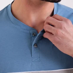 Athena Pyjama long col tunisien CHIC-Homme Pyjamas