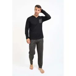Coup De Coeur Pyjama long col V - VICHY-Homme Pyjamas