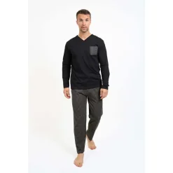 Coup De Coeur Pyjama long col V - VICHY-Homme Pyjamas