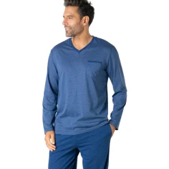 Eminence Pyjama long col v coton-Homme Pyjamas