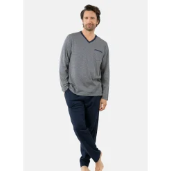 Eminence Pyjama long col v coton-Homme Pyjamas