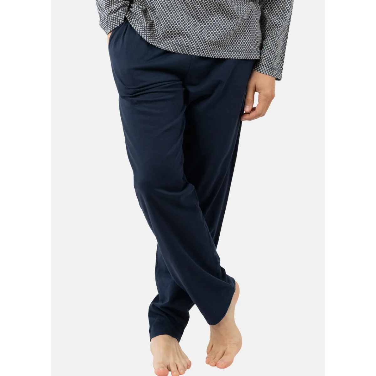 Eminence Pyjama long col v coton-Homme Pyjamas