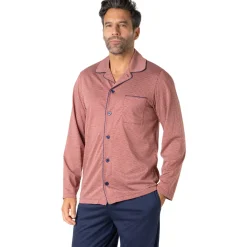 Eminence Pyjama long ouvert mercerisé-Homme Pyjamas