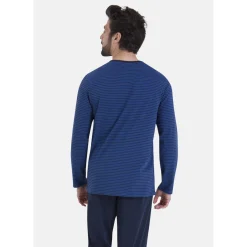 Athena Pyjama long rayures L'ESCALE-Homme Pyjamas