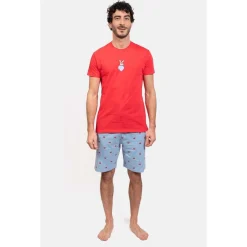 Coup De Coeur Pyjashort col rond - CROC-Homme Pyjamas