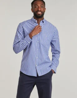 Gant REG CLASSIC POPLIN STRIPE SHIRT-Homme Chemises