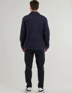 Gant REG COT/LINEN OVERSHIRT-Homme Chemises