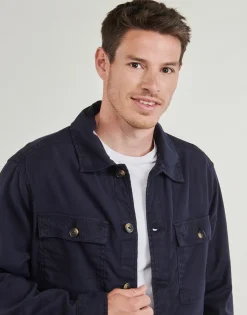 Gant REG COT/LINEN OVERSHIRT-Homme Chemises