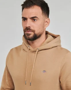 Gant REG SHIELD HOODIE-Homme Sweats & Polaires