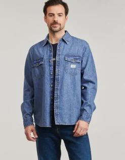 Guess REGULAR LS DENIM SHIRT-Homme Chemises