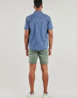 Guess REGULAR SS DENIM SHIRT-Homme Chemises