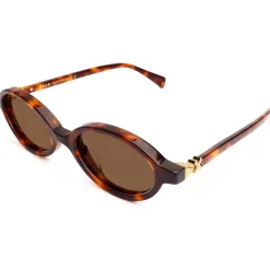 Xlab Rodi Lunettes de soleil, écaille/Marron, 44 mm-Homme Lunettes De Soleil