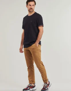 Tommy Hilfiger RWB TIPPED COLLAR TEE-Homme T-Shirts & Polos