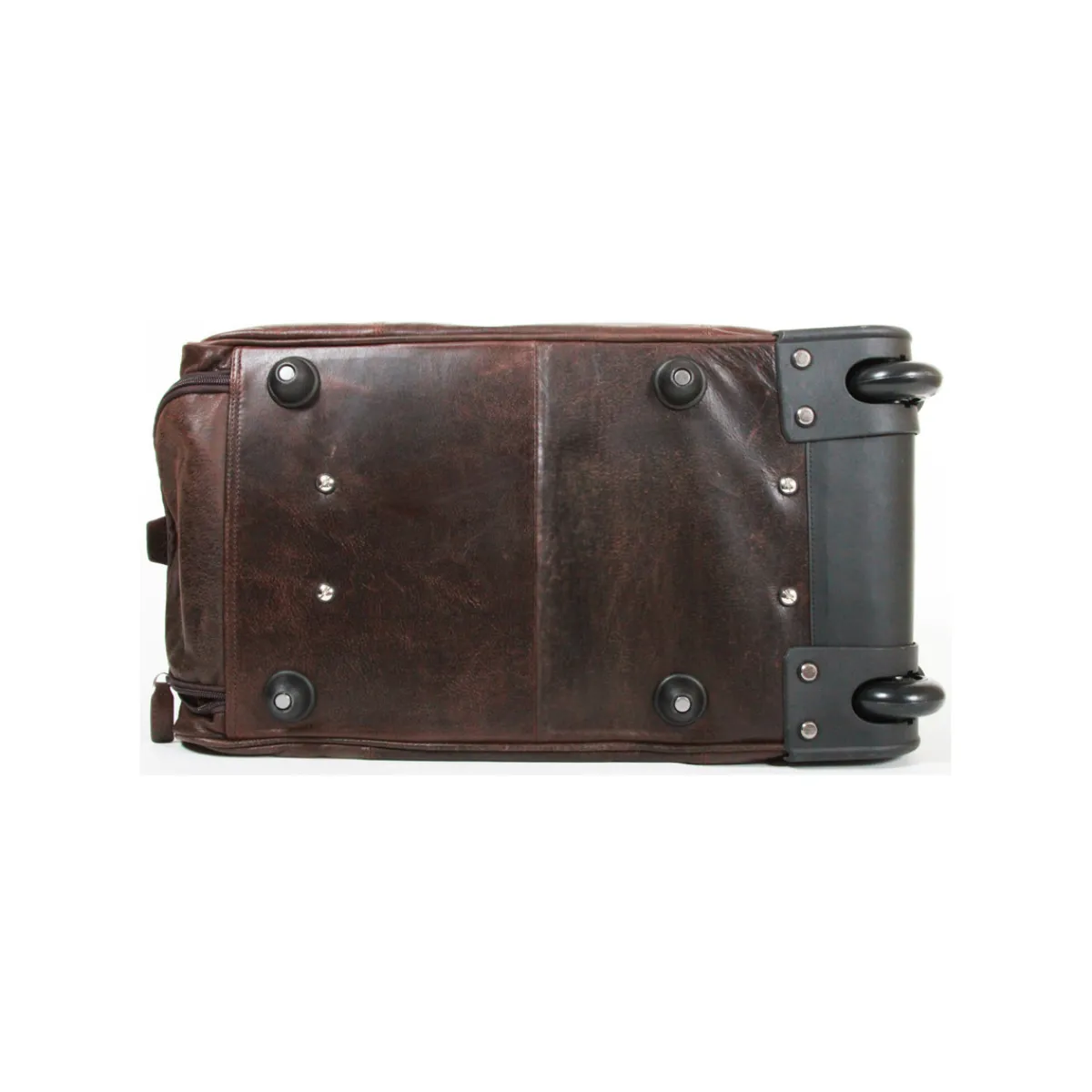 Gerard Henon Sac De Voyage Trolley Outland Cuir De Vachette Vieilli GH 8391-Homme Sacs De Voyage