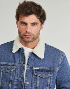 Guess SHERPA REG TRUCKER-Homme Vestes