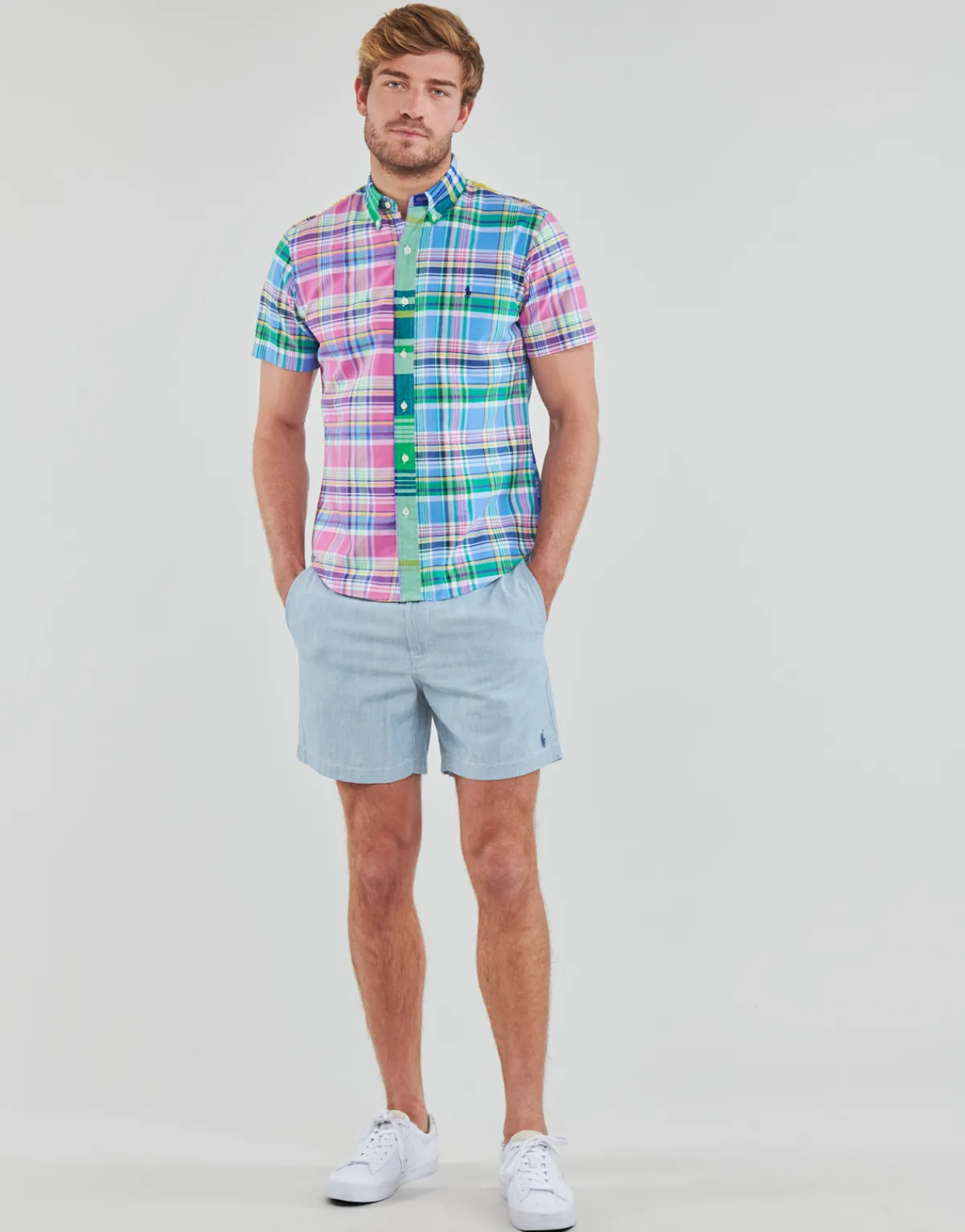 Polo Ralph Lauren SHORT "PREPSTER" EN CHINO LEGER AVEC CORDON DE SERAGE-Homme Shorts & Bermudas