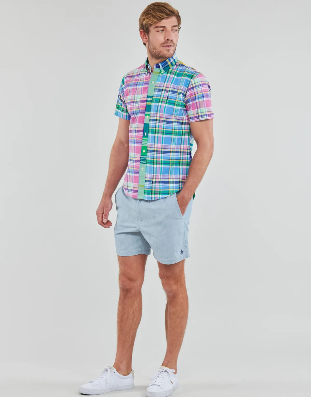 Polo Ralph Lauren SHORT "PREPSTER" EN CHINO LEGER AVEC CORDON DE SERAGE-Homme Shorts & Bermudas