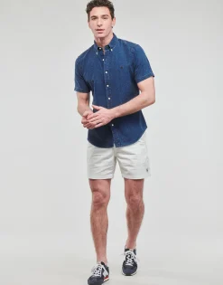 Polo Ralph Lauren SHORT "PREPSTER" EN CHINO LEGER AVEC CORDON DE SERAGE-Homme Shorts & Bermudas