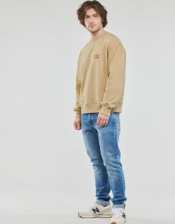Calvin Klein Jeans SHRUNKEN BADGE CREW NECK-Homme Sweats & Polaires|Sweats & Polaires