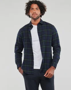 Selected SLHSLIMOWEN-FLANNEL SHIRT LS NOOS-Homme Chemises