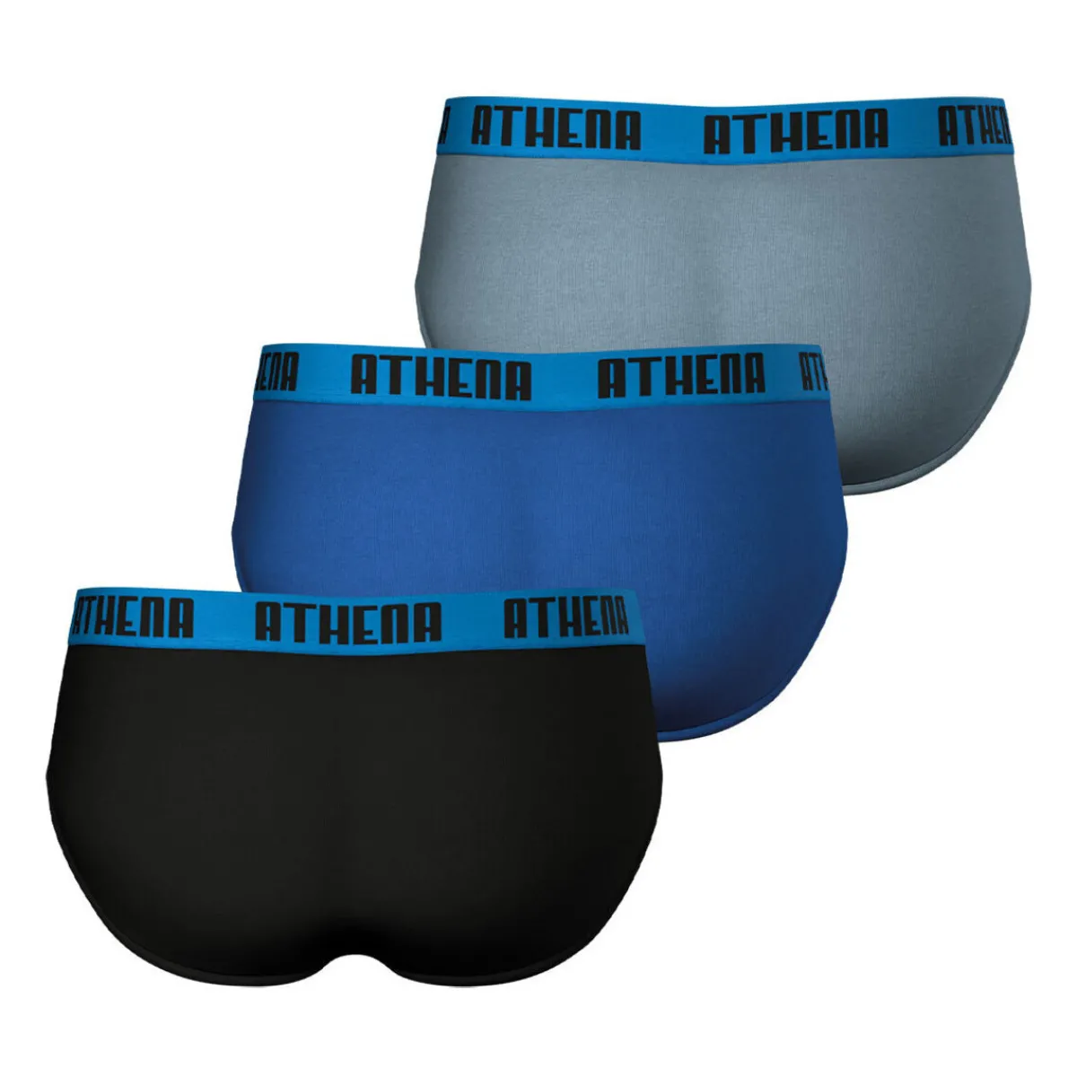 Athena slip, lot de 3, BASIC COLOR-Homme Slips