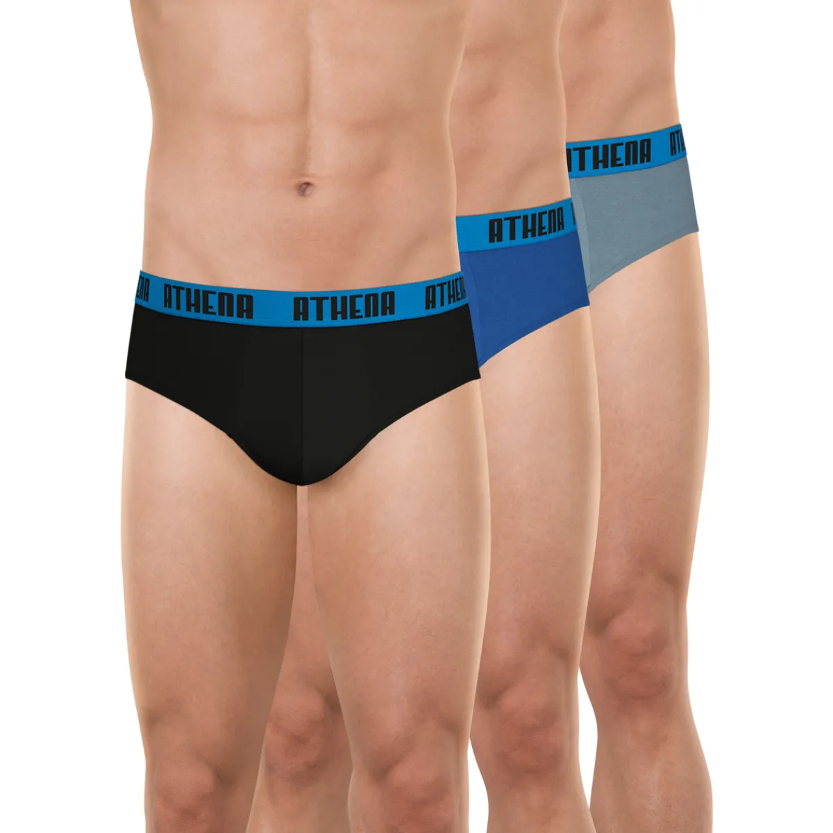 Athena slip, lot de 3, BASIC COLOR-Homme Slips