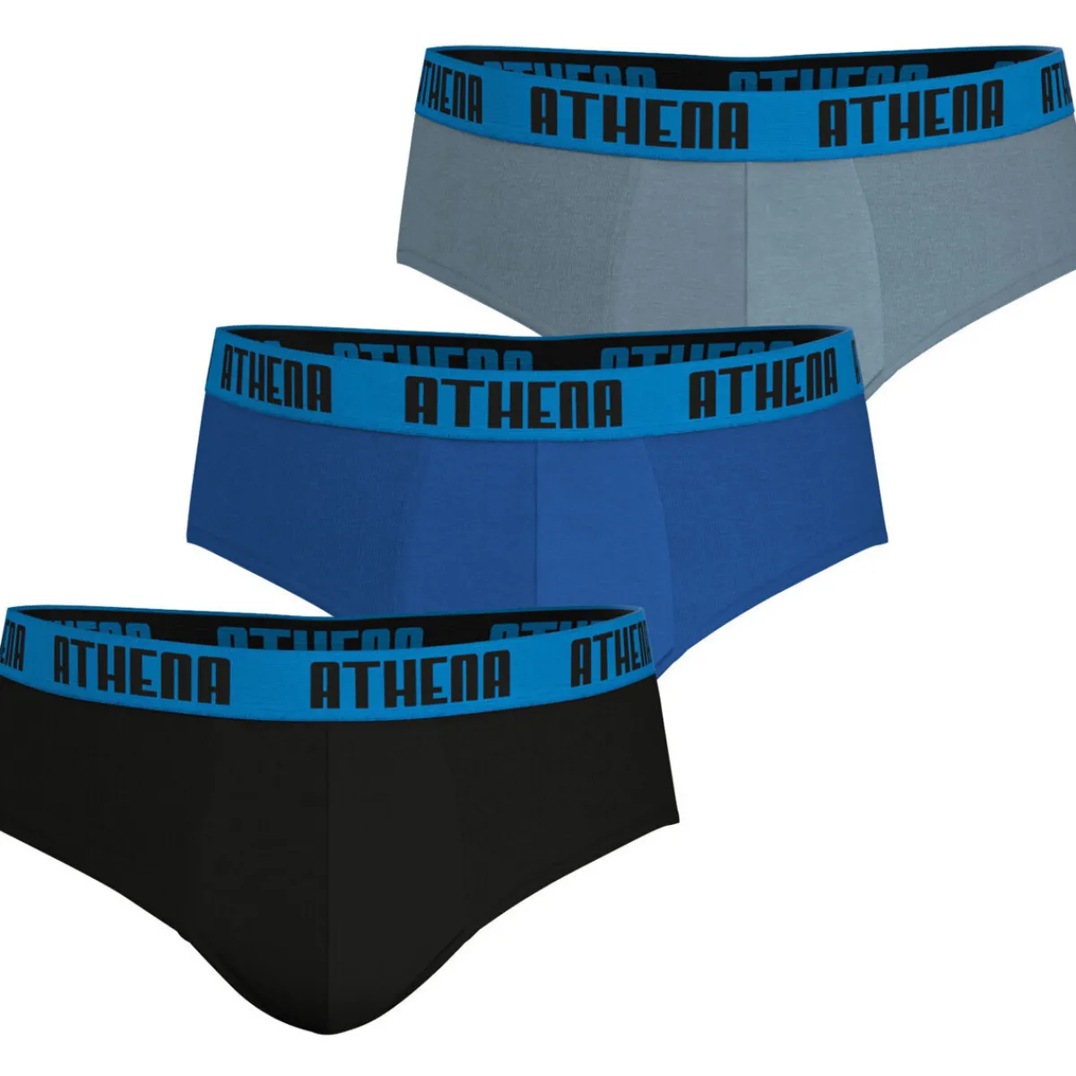 Athena slip, lot de 3, BASIC COLOR-Homme Slips