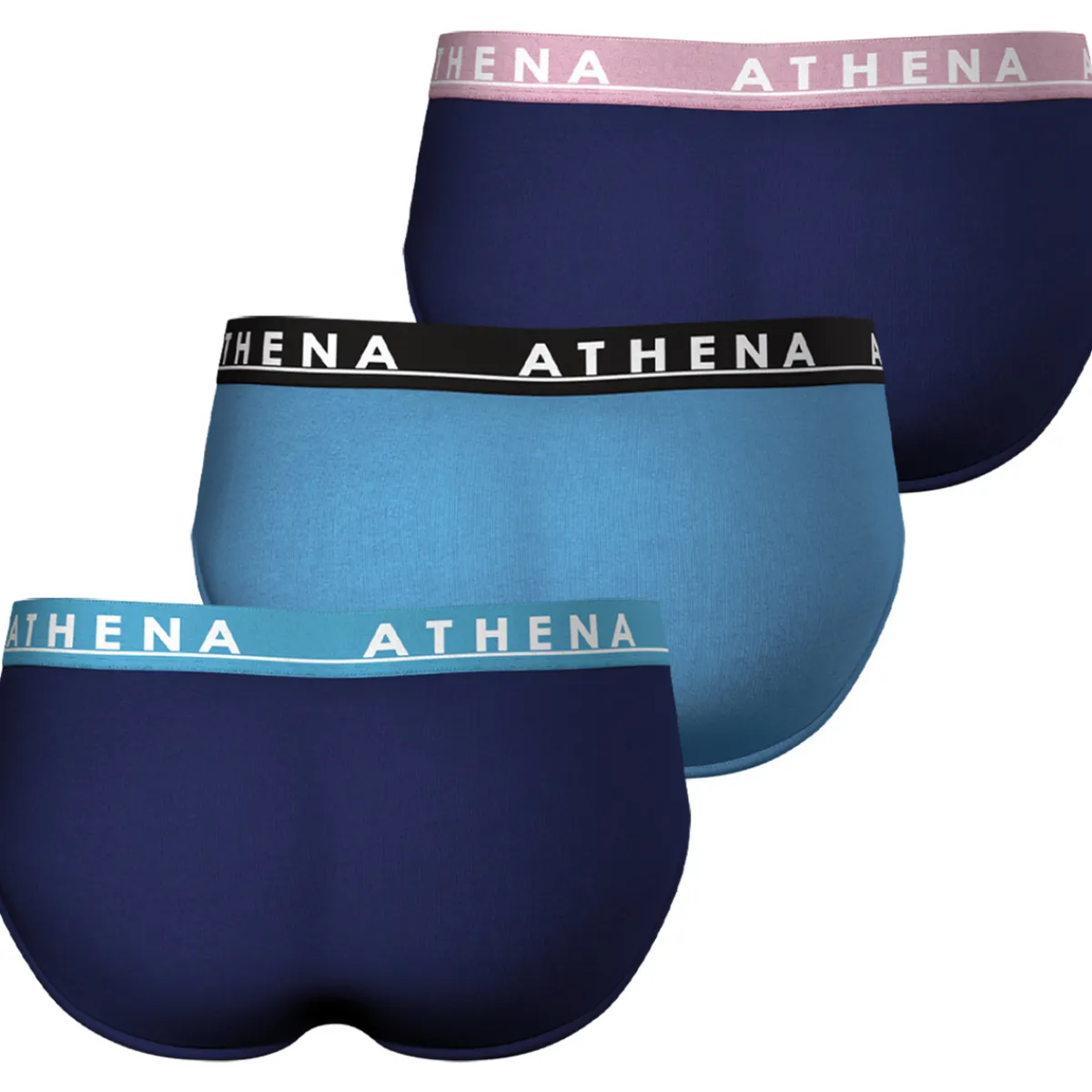 Athena Slips, lot de 3, EASY COLOR-Homme Slips