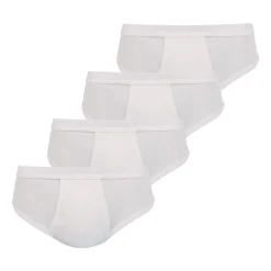Athena Slips taille haute ouvert, lot de 4, COTON BIO-Homme Slips