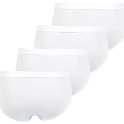 Athena Slips taille haute ouvert, lot de 4, COTON BIO-Homme Slips