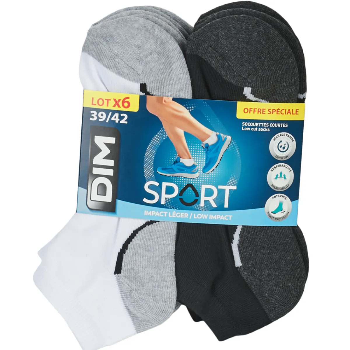 DIM SPORT IMPACT X6-Homme Randonnée|Football