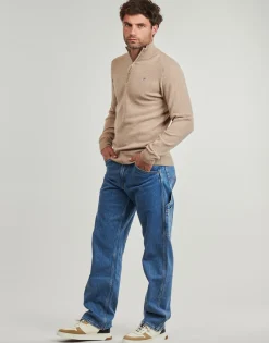 Gant SUPERFINE LAMBSWOOL HALF ZIP-Homme Pulls & Gilets