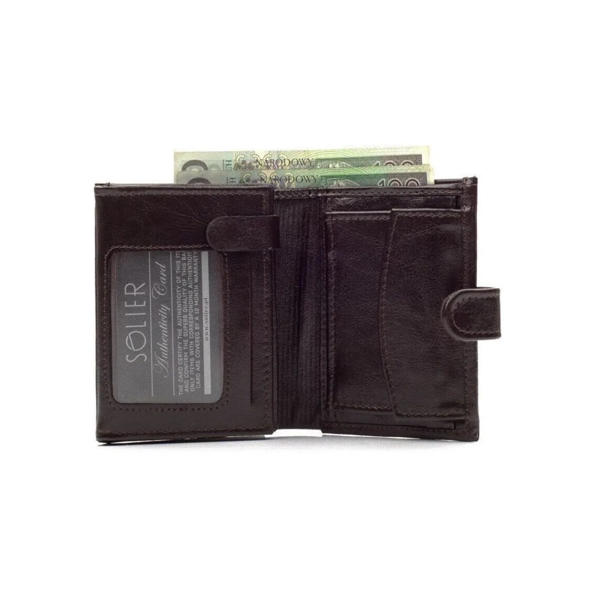 Solier SW01B-Homme Portefeuilles / Porte-Monnaie