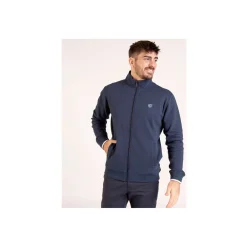 Camberabero Sweat zippé marine avec broderie-Homme Pulls & Gilets