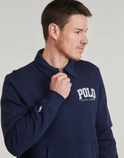 Polo Ralph Lauren SWEATESHIRT DEMI ZIP LOGO BRODE-Homme Sweats & Polaires