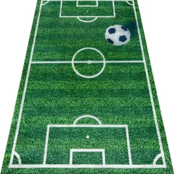 Rugsx Tapis lavable BAMBINO 51760 Terrain, football pour 140x200 cm-Homme Football