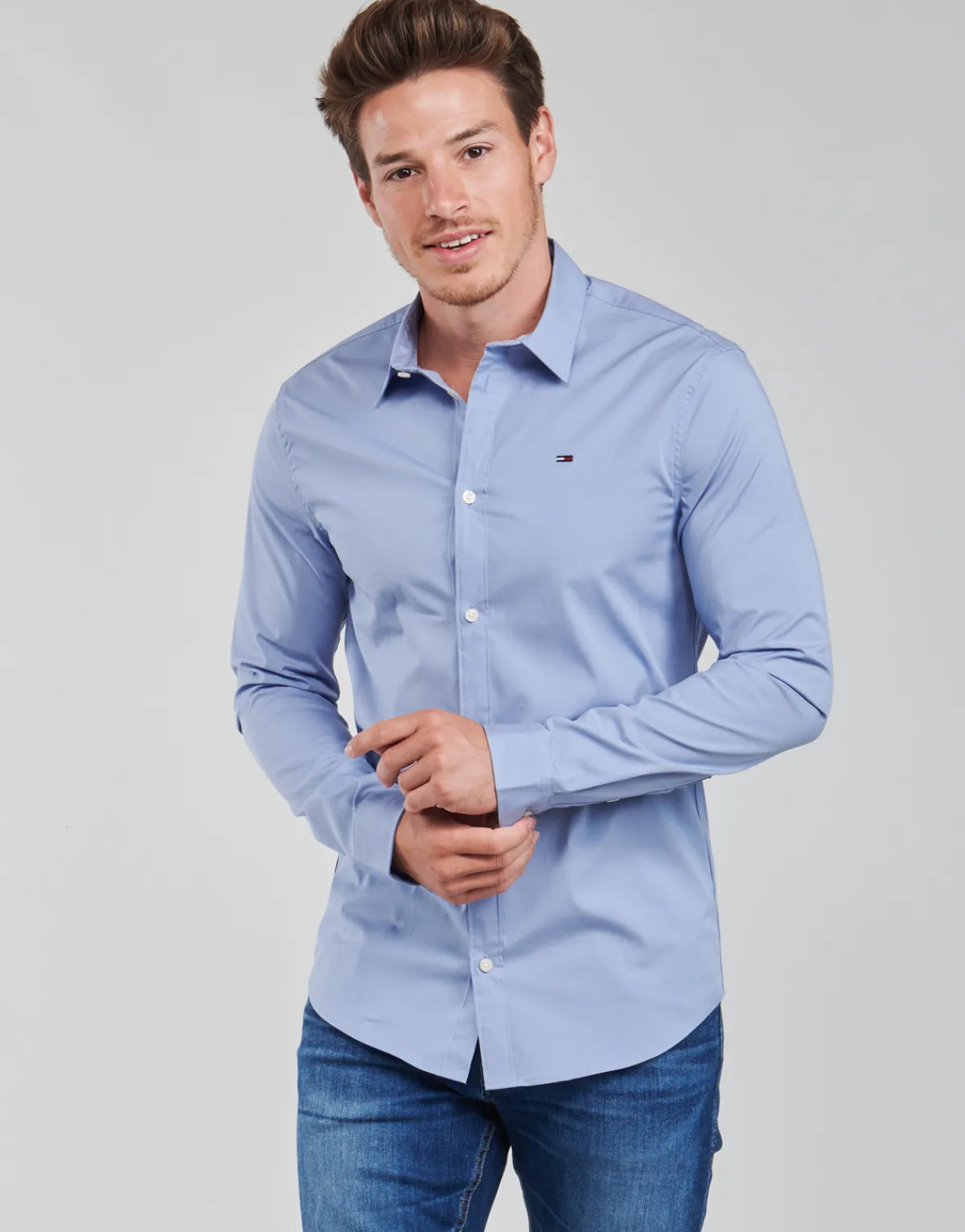 Tommy Jeans TJM ORIGINAL STRETCH SHIRT-Homme Chemises