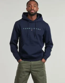Tommy Jeans TJM REG LINEAR LOGO HOODIE EXT-Homme Sweats & Polaires|Sweats & Polaires