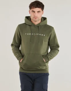 Tommy Jeans TJM REG LINEAR LOGO HOODIE EXT-Homme Sweats & Polaires|Sweats & Polaires