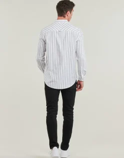 Tommy Jeans TJM REG OXFORD STRIPE SHIRT-Homme Chemises