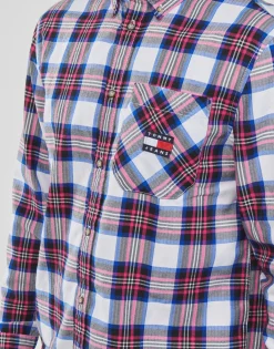 Tommy Jeans TJM RELAXED FLANNEL SHIRT-Homme Chemises
