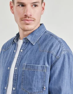Tommy Jeans TJM RLX WESTERN DENIM SHIRT-Homme Chemises