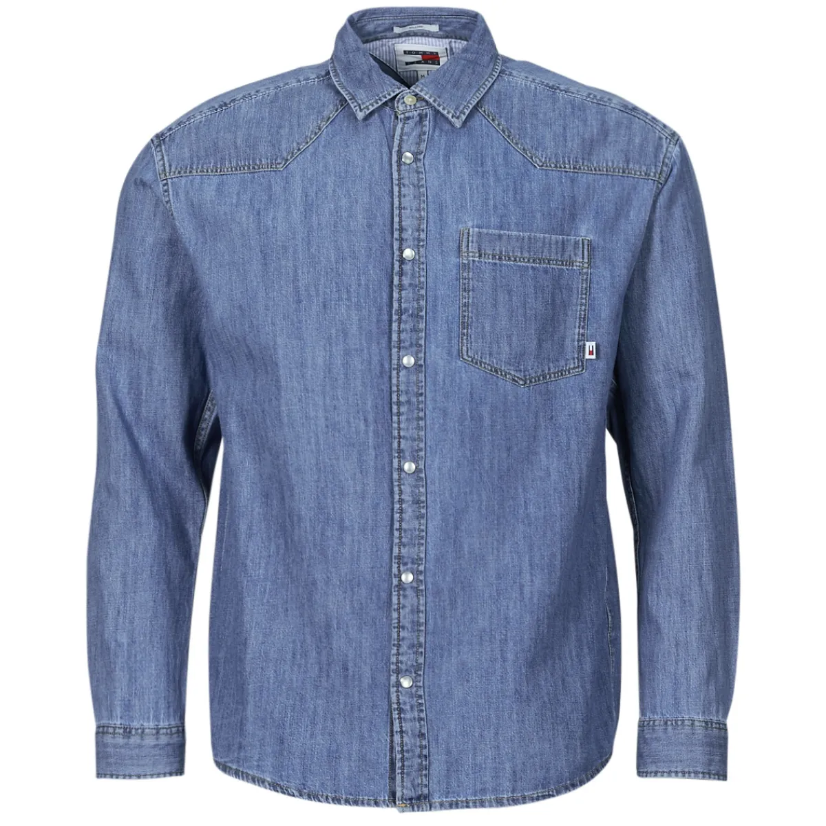 Tommy Jeans TJM RLX WESTERN DENIM SHIRT-Homme Chemises