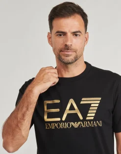 Emporio Armani EA7 TRAIN LOGO SERIES M TEE BIG LOGO SS - TRAIN LOGO SERIES M TEE BI-Homme T-Shirts & Polos|T-Shirts & Polos
