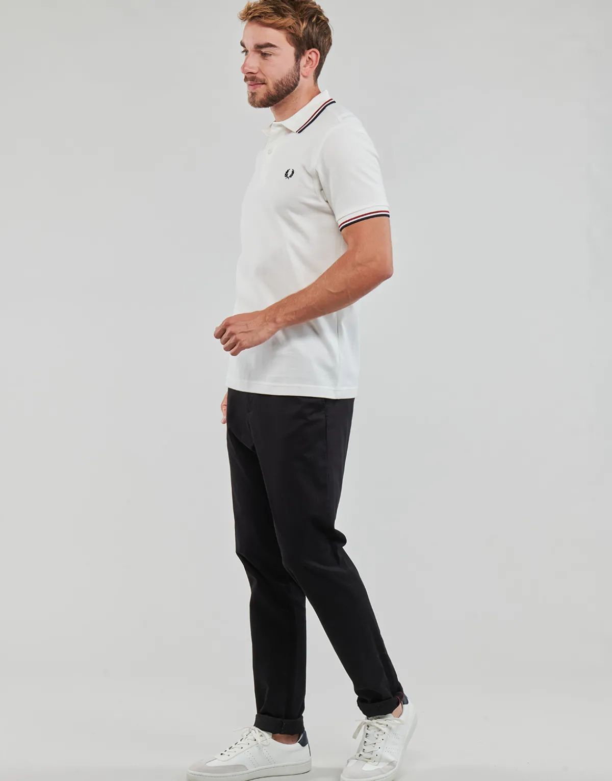 Fred Perry TWIN TIPPED SHIRT-Homme T-Shirts & Polos